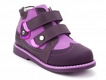 136-82 Бос(Bos), ботинки детские утепленные ортопедические профилактические, нубук, фиолетовый, сиреневый в Ставрополе