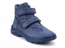 211-22 Тотто (Totto), ботинки демисезонные утепленные, байка, кожа, синий. в Ставрополе