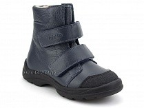 3381-712 Тотто (Totto), ботинки детские утепленные ортопедические профилактические, байка, кожа, синий. в Ставрополе