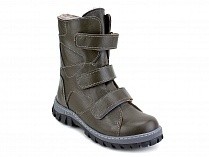 207з (31-40) Аквелла (Akwella), ботинки зимние ортопедические с высоким берцем, натуральная шерсть, кожа, тёмно-зелёный в Ставрополе
