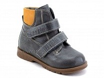126(2)-41,64 Тотто (Totto), ботинки демисезонные утепленные, байка, серый, светло-коричневый, кожа в Ставрополе