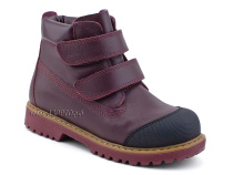 505 Б(31-36) Минишуз (Minishoes), ботинки ортопедические профилактические, демисезонные утепленные, кожа, байка, бордовый в Ставрополе