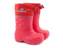 129110-02 Нордман Кидс (Nordman Kids), сапоги резиновые детские eva со съемным меховым вкладышем, красный в Ставрополе