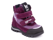 5008-15 (21-25) Кидмен (Kidmen), ботинки ортопедические профилактические, демисезонные утепленные, мембрана, нубук, байка, фиолетовый в Ставрополе