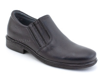 51213  ШагоВита (Shagovita), туфли школьные профилактические  для мальчиков, кожа, черный в Ставрополе