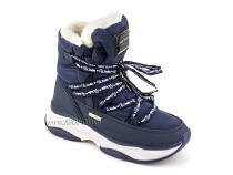 А45-157 Сурсил (Sursil-Ortho), ботинки детские зимние ортопедические профилактические, натуральныя шерсть, искуственная кожа, мембрана, темно-синий в Ставрополе