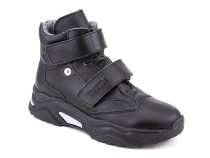 3541-131 Тотто (Totto), ботинки детские утепленные ортопедические профилактические, кожа, байка, чёрный в Ставрополе