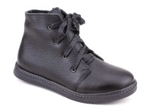 3547-1-1 Тотто (Totto), ботинки детские утепленные ортопедические профилактические, кожа, черный. в Ставрополе