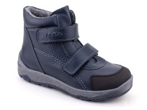 2458-712 Тотто (Totto), ботинки детские утепленные ортопедические профилактические, кожа, синий. в Ставрополе