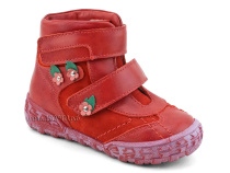 238-196,186 Тотто (Totto), ботинки демисезонные утепленные, байка,  кожа,нубук,  красный, в Ставрополе