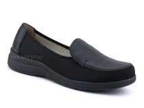 84-122-22-402/30 Рикосс (Ricoss) туфли для взрослых, текстиль, кожа, черный, полнота 9 в Ставрополе