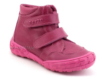 201-267 Тотто (Totto), ботинки демисезонние детские профилактические на байке, кожа, фуксия. в Ставрополе