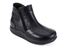 84-11И-2-490/58 Рикосс (Ricoss) ботинки для взрослых демисезонные утепленные, ворсин, кожа, черный, полнота 9 в Ставрополе