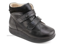 141606W Сурсил-Орто (Sursil-Ortho), ботинки для взрослых, ригидная подошва, диабетическая подкладка, кожа, нубук, черный, полнота 11 в Ставрополе