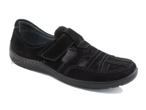 51319-1 ШагоВита (Shagovita), туфли детские ортопедические профилактические, нубук, черный в Ставрополе