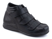 5008-01  Плюмекс (Plumex), ботинки для взрослых демисезонные утепленные, кожа, черный, полнота 10. в Ставрополе