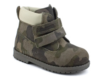 505 Х(23-25) Минишуз (Minishoes), ботинки ортопедические профилактические, демисезонные утепленные, натуральная замша, байка, хаки, камуфляж в Ставрополе